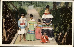 A Seminole Indian Mother And Children Native Americana Postcard Postcard