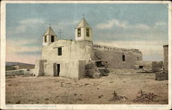 Old Church At Pueblo Of Isleta Postcard