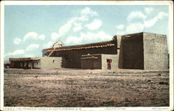 The Church At Pueblo Of Santo Domingo New Mexico Postcard Postcard