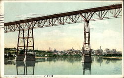 St. Paul Minn From Under High Bridge Minnesota Postcard Postcard