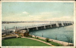 West Boston Bridge Massachusetts Postcard Postcard