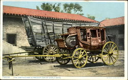 The Limited And A Freight Car Of Early Days Cowboy Western Postcard Postcard