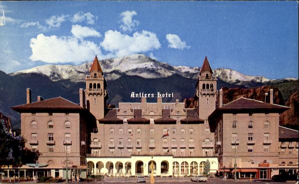 Antlers Hotel Colorado Springs CO   Card00207 Fr 