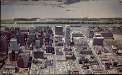 Aerial View Of Downtown Memphis Tennessee Postcard Postcard