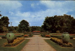 Formal Gardens, Overton Park Postcard