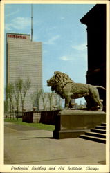 Prudential Building And Art Institute Chicago, IL Postcard Postcard