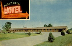 Harner's Night Fall Motel, U. S. 20 Postcard