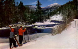 Winter View Of Ausable River Scenic, CA Postcard Postcard