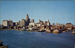 Skyline And Inner Harbor Baltimore, MD Postcard Postcard