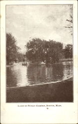 Lake In Public Garden Postcard