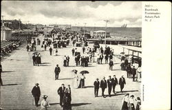 Boardwalk Promenaders Postcard