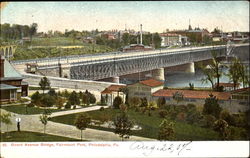 Girard Avenue Bridge, Fairmount Park Philadelphia, PA Postcard Postcard