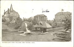 Highland Park College Des Moines, IA Postcard Postcard