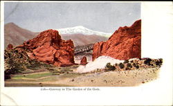 Gateway To He Garden Of The Gods Postcard