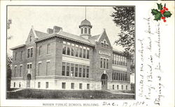 Minier Public School Building Postcard