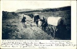 Troops From Fort Keogh Out For Practice March Miles City, MT Cowboy Western Postcard Postcard