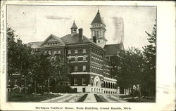 Michigan Soldiers Home, Main Building Postcard