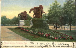 Flying Horses, Fairmount Park Postcard