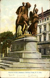 Statue Of Gen. Sherman, Central Park Postcard