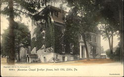 Moravian Chapel Brother House Postcard