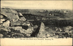 View From Little Round Top To Wheatfield Postcard