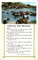 Nothing Like Montana Postcard Postcard