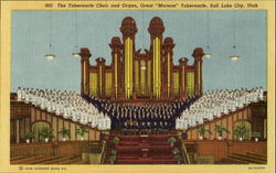 The Tabernacle Choir And Organ Great Mormon Tabernacle Postcard