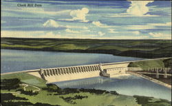 Clark Hill Dam Postcard