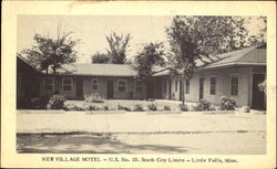 New Village Motel, U. S. No. 10 Little Falls, MN Postcard Postcard