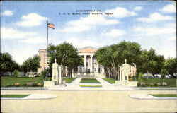 Administration T. C. U. Bldg Fort Worth, TX Postcard Postcard