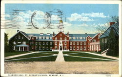 Diamond Hall, St. George's School Newport, RI Postcard Postcard