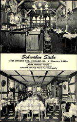 Schwaben Stube, 3500 Lincoln Ave. Chicago, IL Postcard Postcard