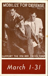 Mobilize For Defense Red Cross Advertising Postcard Postcard