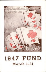 1947 The American Red Cross Carries On Postcard