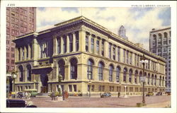 Public Library Chicago, IL Postcard Postcard