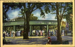 "Over The Falls," Euclid Beach Park Cleveland, OH Postcard Postcard