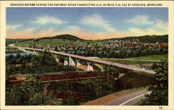 Hancock Bridge Maryland Postcard Postcard