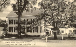 Harriet Beecher Stowe House Brunswick, ME Postcard Postcard