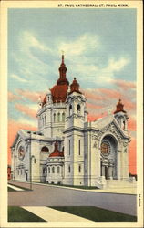 St. Paul Cathedral Minnesota Postcard Postcard