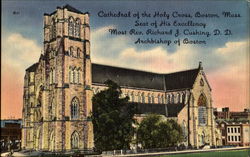 The Cathedral Of The Holy Cross, 1400 Washington Street Boston, MA Postcard Postcard