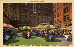 Open Summer Garden, 900 N. Michigan Ave. Chicago, IL Postcard Postcard