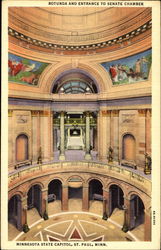 Rotunda And Entrance To Senate Chamber St. Paul, MN Postcard Postcard