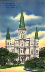 St. Louis Cathedral, Jackson Square New Orleans, LA Postcard Postcard