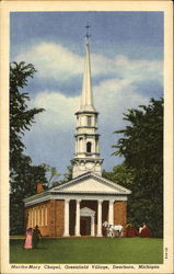 Martha-Mary Chapel, Greenfield Village Postcard