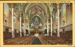 Interior Of The Cathedral Of The Madeleine Postcard