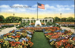 Reinisch Memorial Rose Garden, Gage Park Topeka, KS Postcard Postcard