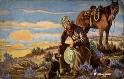 That New Range Head Cowboy Western Postcard Postcard