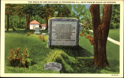 The Grave Of Ann Rutledge Postcard