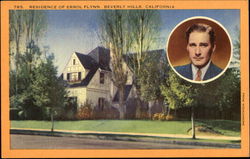 Residence Of Errol Flynn Beverly Hills, CA Postcard Postcard