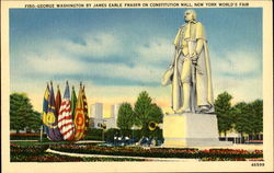 George Washington 1939 NY World's Fair Postcard Postcard